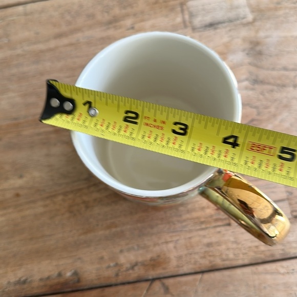 RIFLE PAPER CO. Porcelain Monogram Mug Floral Design K for Anthroplogie - Picture 7 of 8